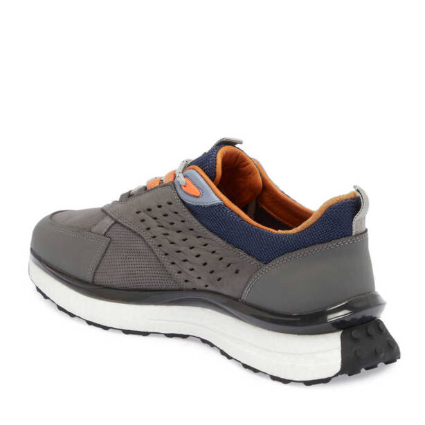 Gri Deri Erkek Sneaker - E24I1AY56801-B43 - 2