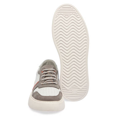 Gri Deri Erkek Sneaker - E24I1AY56814-A40 - 4