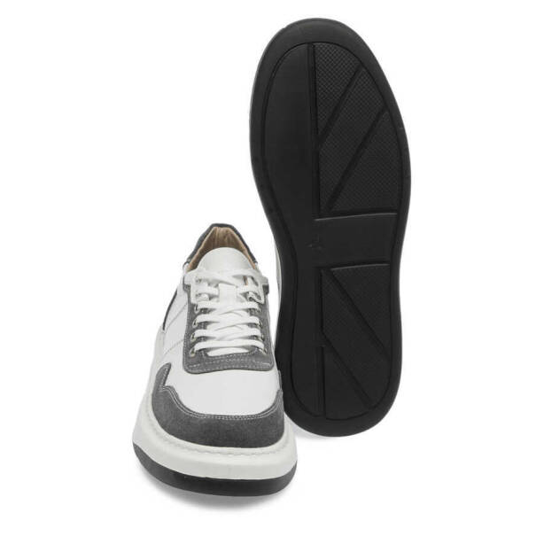 Gri Deri Erkek Sneaker - E24I1AY56826-T3O - 4