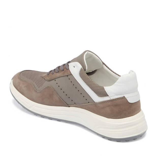 Gri Deri Erkek Sneaker - E24I1AY56859-B43 - 2