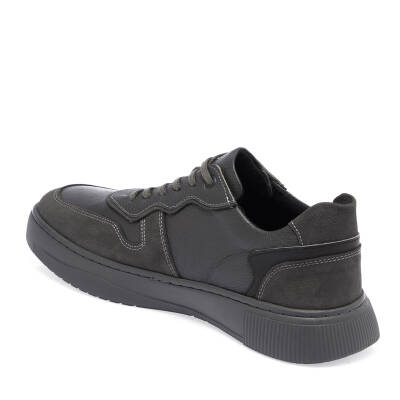 Gri Deri Erkek Sneaker - E24I1AY56908-H0Q - 2
