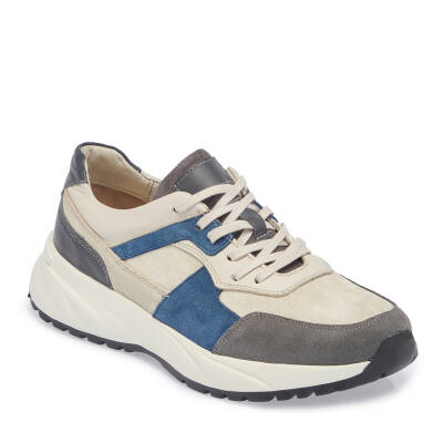 Gri Deri Erkek Sneaker - E24I1AY56911-C11 
