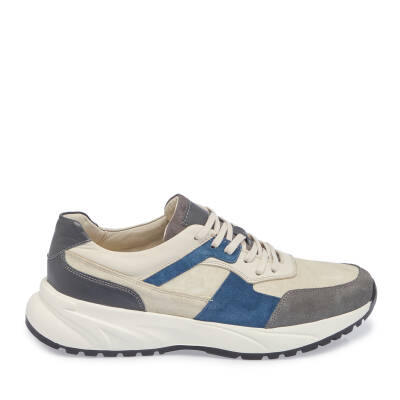 Gri Deri Erkek Sneaker - E24I1AY56911-C11 - 3