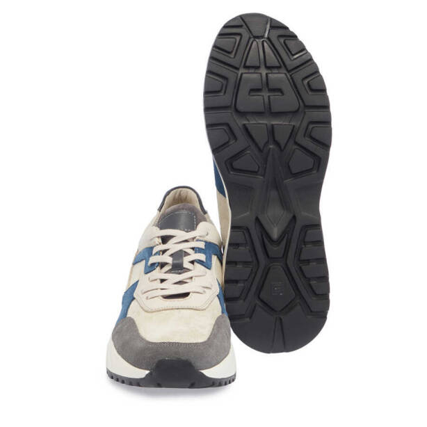 Gri Hakiki Deri Erkek Sneaker - E24I1AY56911-C11 - 4