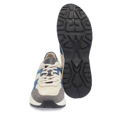 Gri Deri Erkek Sneaker - E24I1AY56911-C11 - 4