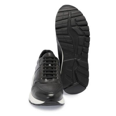 Gri Deri Erkek Sneaker - E24S1AY56974-D2S - 4