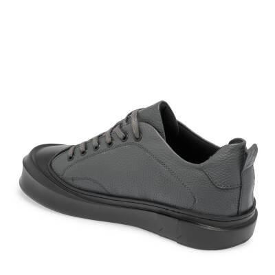  Gri Deri Erkek Sneaker - E24S1AY57136-B43 - 2