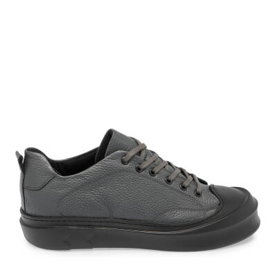  Gri Deri Erkek Sneaker - E24S1AY57136-B43 - 3