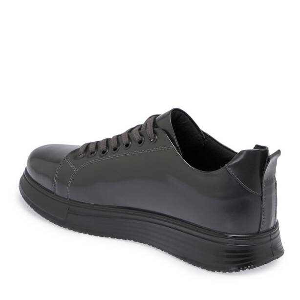 Gri Deri Erkek Sneaker - E24S1AY57141-E0N - 2