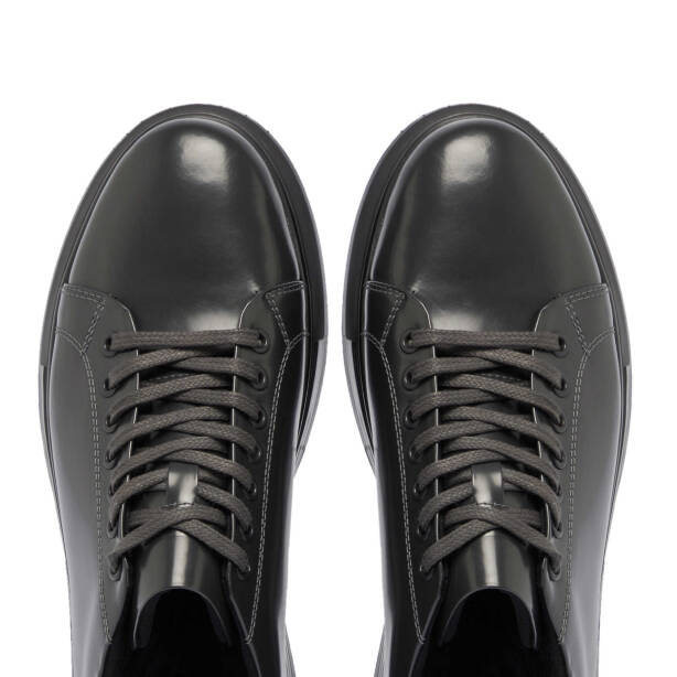 Gri Deri Erkek Sneaker - E24S1AY57141-E0N - 5
