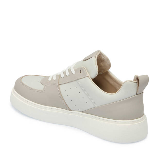 Gri Deri Erkek Sneaker - E25I1AY57284-B43 - 2