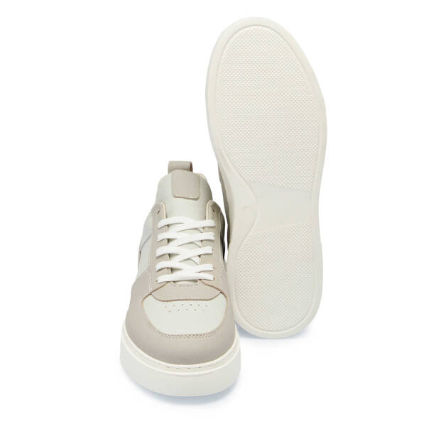 Gri Deri Erkek Sneaker - E25I1AY57284-B43 - 4