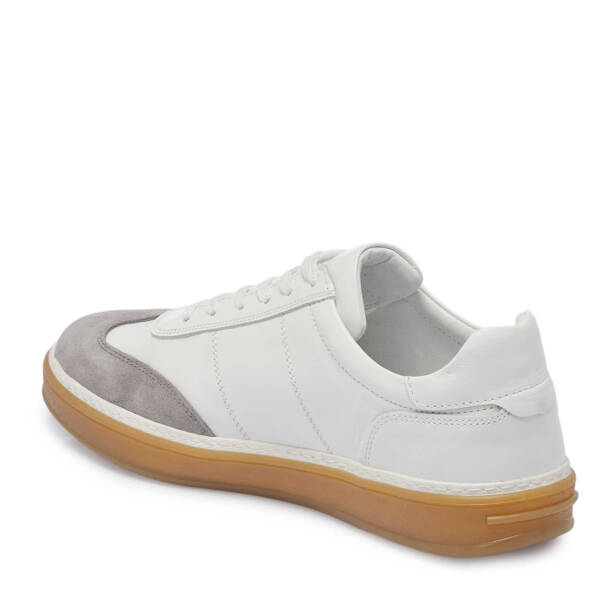 Gri Deri Erkek Sneaker - E25I1AY57351-N1Z - 2