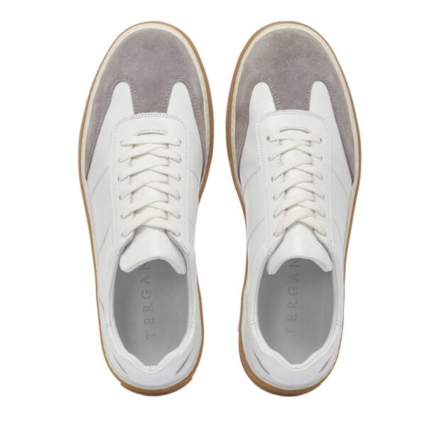 Gri Deri Erkek Sneaker - E25I1AY57351-N1Z - 5