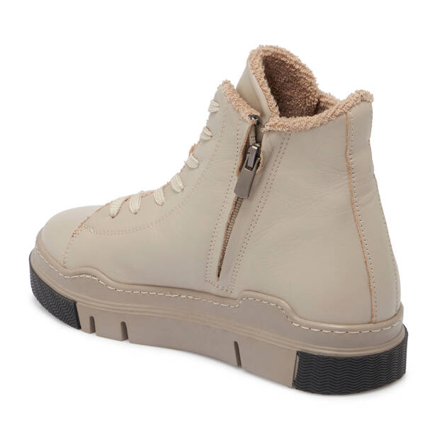 Gri Deri Kadın Casual Bot - K24K1BT67533-B43 - Tergan