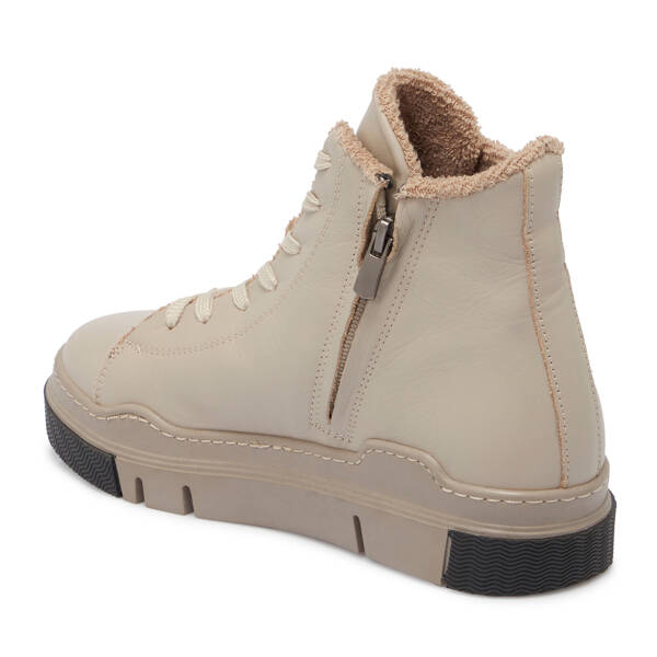 Gri Deri Kadın Casual Bot - K24K1BT67533-B43 - 2