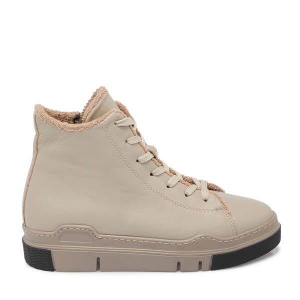 Gri Deri Kadın Casual Bot - K24K1BT67533-B43 - 3