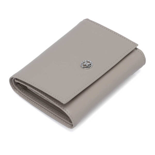 Gri Hakiki Deri Kadın Cüzdan - S1CB00005633-S7V - 1