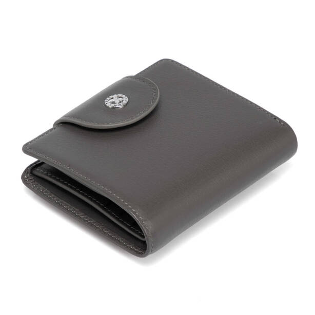 Gri Hakiki Deri Kadın Cüzdan - S1CB00005674-F5S 