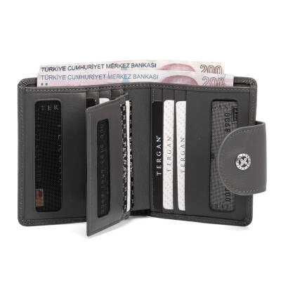 Gri Deri Kadın Cüzdan - S1CB00005674-F5S - 3