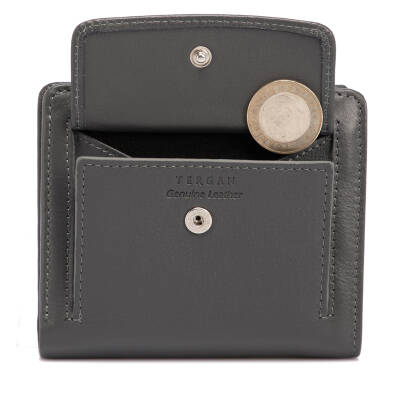 Gri Deri Kadın Cüzdan - S1CB00005674-F5S - 4