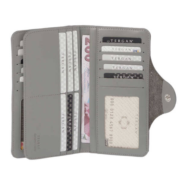 Gri Deri Kadın Cüzdan - S1CB00005767-T8T - 3