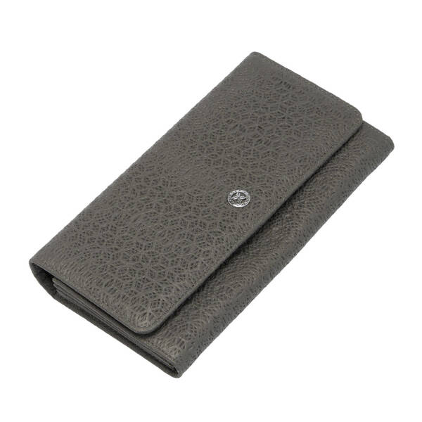 Gri Deri Kadın Cüzdan - S1CB00005787-G35 - 1