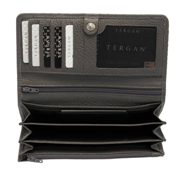 Gri Deri Kadın Cüzdan - S1CB00005787-G35 - 3