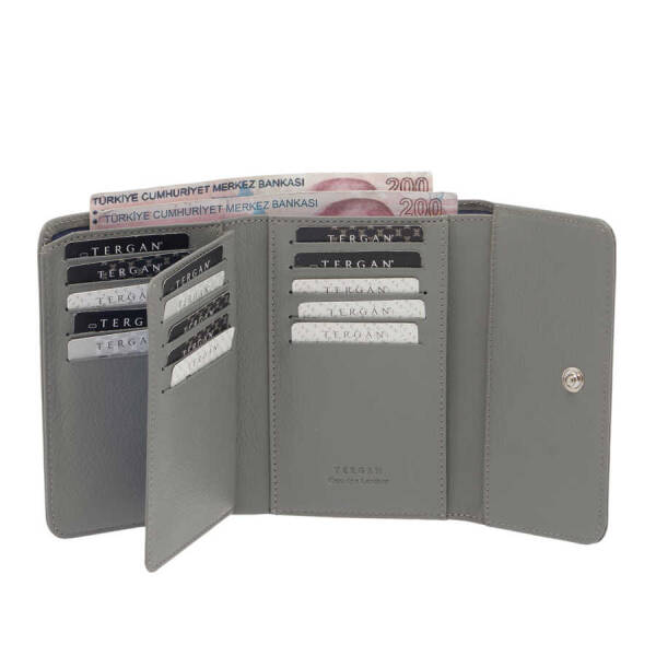 Gri Deri Kadın Cüzdan - S1CB00005788-T8O - 2