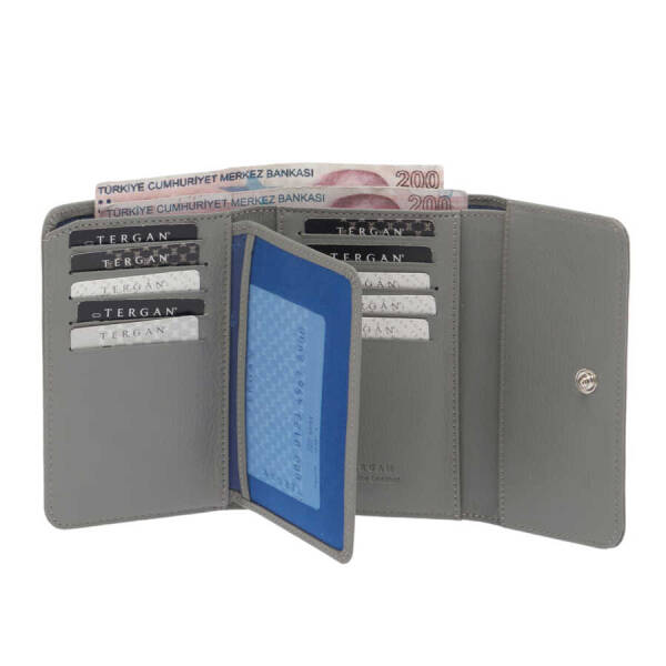 Gri Deri Kadın Cüzdan - S1CB00005788-T8O - 3