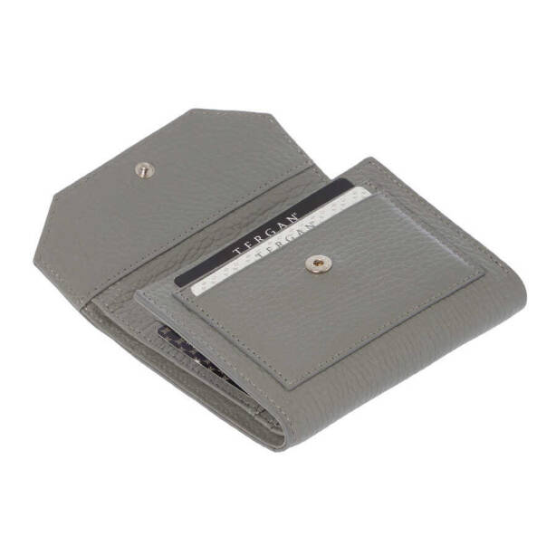 Gri Hakiki Deri Kadın Cüzdan - S1CB00005809-H1Y - 2