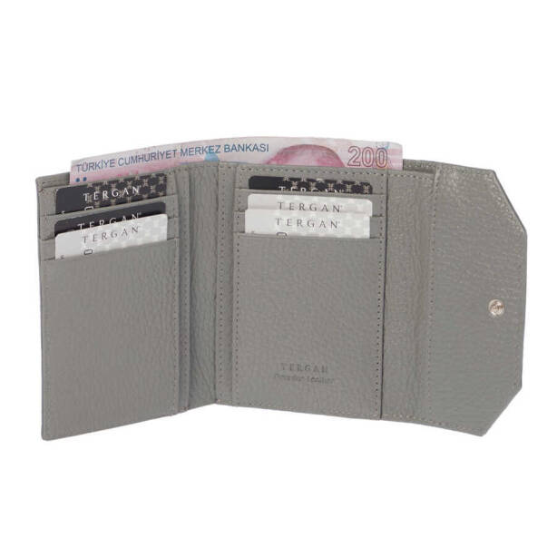 Gri Hakiki Deri Kadın Cüzdan - S1CB00005809-H1Y - 3