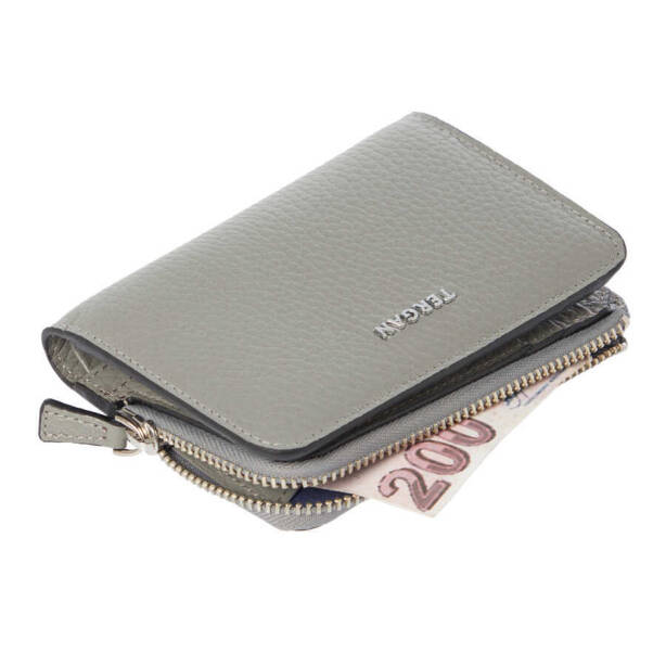 Gri Deri Kadın Cüzdan - S1CB00005812-H1Y - 3