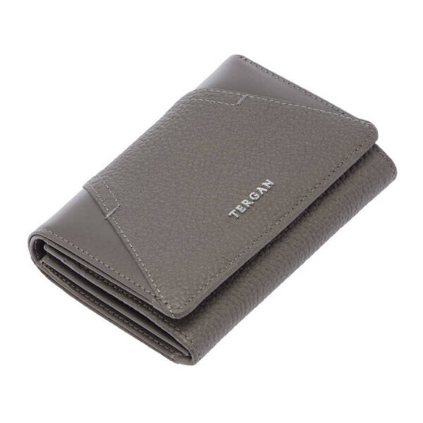 Gri Deri Kadın Cüzdan - S1CB00005815-P7K - 1