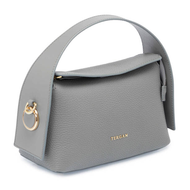 Gri Deri Kadın El Çantası - S25Y1BC80348-T8T - 2