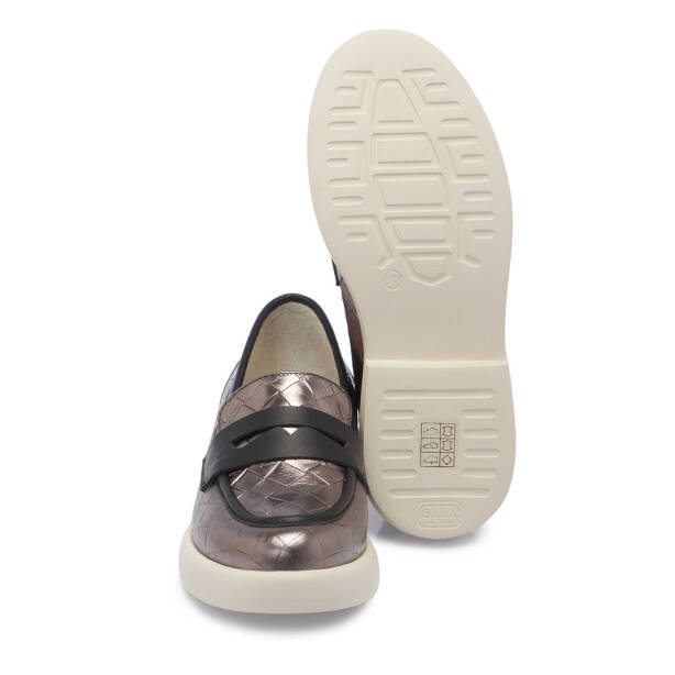 Gri Deri Kadın Makosen - K25I1AY68098-I8G - Tergan