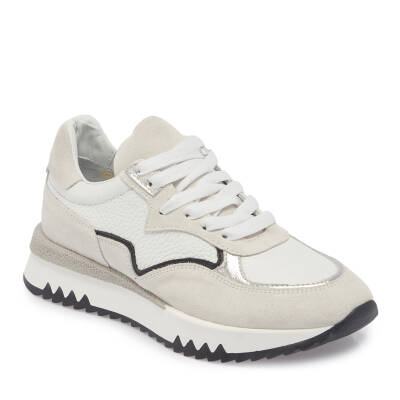  Gri Deri Kadın Sneaker - K24I1AY67135-C11 