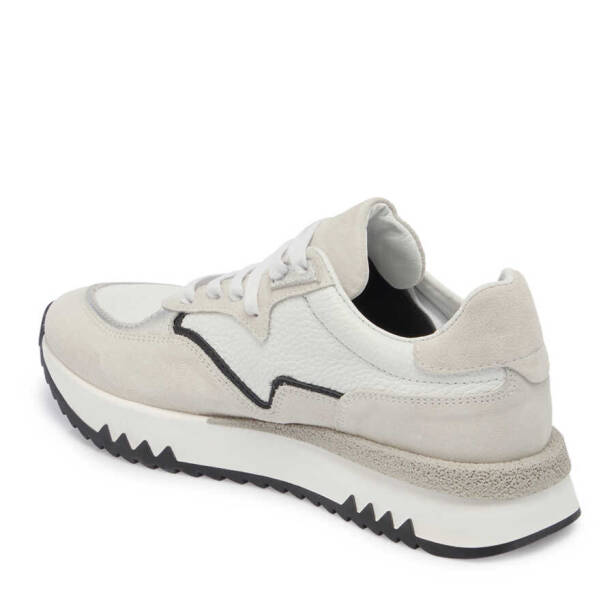 Gri Deri Kadın Sneaker - K24I1AY67135-C11 - 2