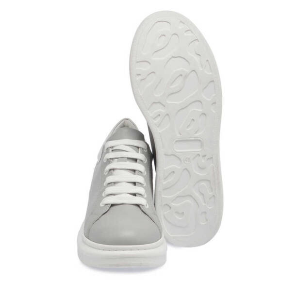 Gri Hakiki Deri Kadın Sneaker - K24I1AY67326-B43 - 4