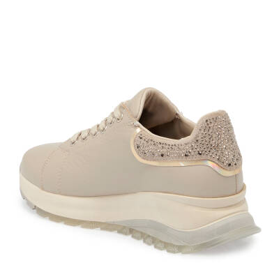 Gri Deri Kadın Sneaker - K24S1AY67534-B43 - 2