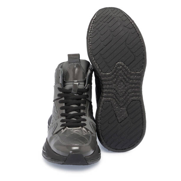 Gri Deri - Tekstil Erkek Casual Bot - E23K1BT56376-S1P - 4