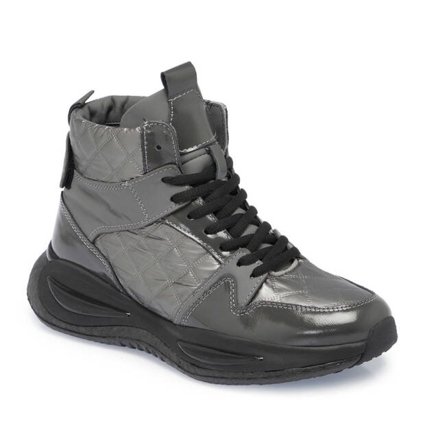 Gri Deri - Tekstil Erkek Casual Bot - E23K1BT56376-S1P - Tergan