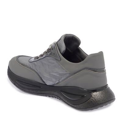 Gri Deri - Tekstil Erkek Sneaker - E23S1AY56384-S1P - 2
