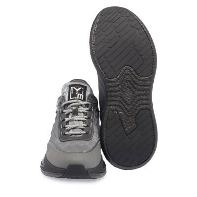 Gri Deri - Tekstil Erkek Sneaker - E23S1AY56384-S1P - 4
