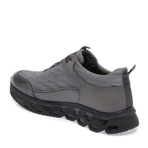 Gri Deri - Tekstil Erkek Sneaker - E23S1AY56394-S1P - 2