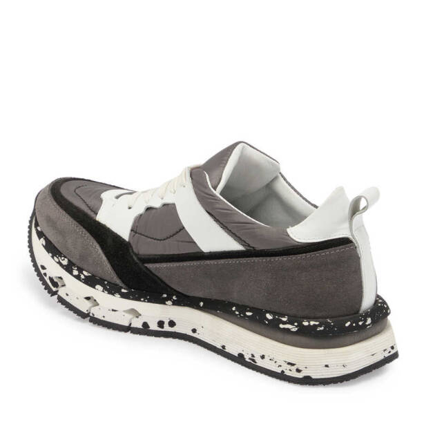 Gri Deri - Tekstil Erkek Sneaker - E24I1AY56822-B43 - 2