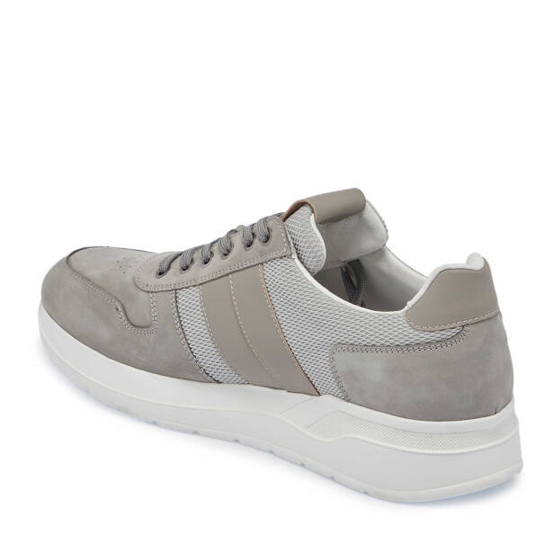 Gri Deri - Tekstil Erkek Sneaker - E24I1AY56869-A40 - 2