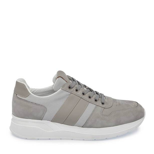 Gri Deri - Tekstil Erkek Sneaker - E24I1AY56869-A40 - 3