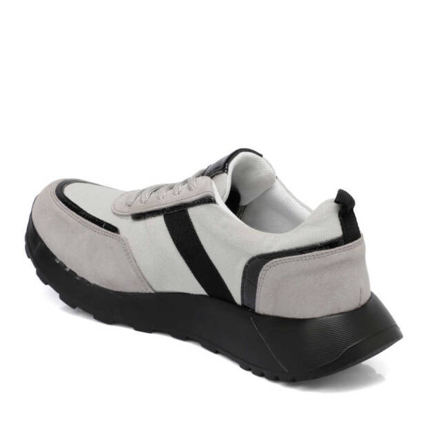 Gri Deri - Tekstil Kadın Sneaker - K24I1AY67384-B43 - 2