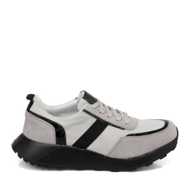 Gri Deri - Tekstil Kadın Sneaker - K24I1AY67384-B43 - 3